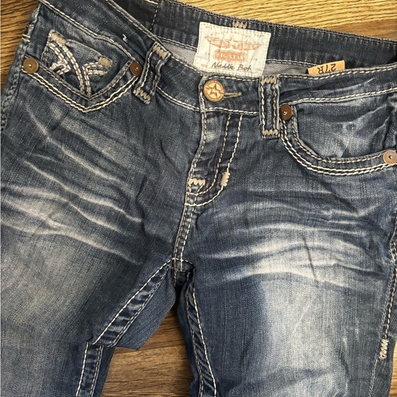 Big Star Women's Blue Boot Cut Jeans pop princess y2k - Picture 4 of 12